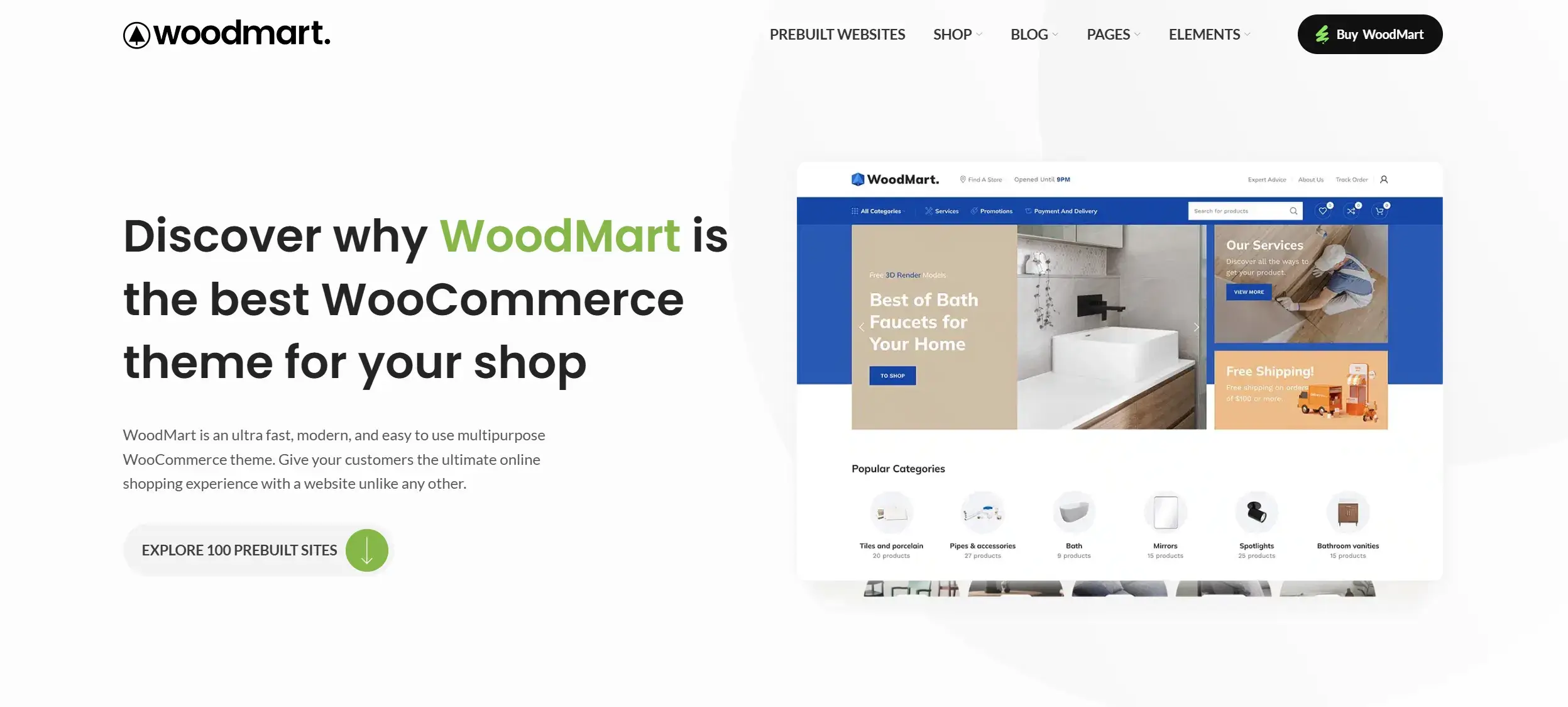 woodmart 主题截图示例