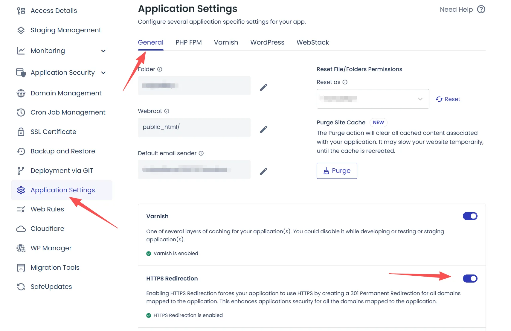 在cloudways确认已经开启强制跳转https